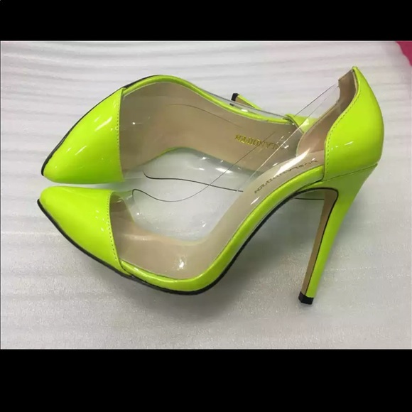 light green pumps